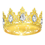 Jaciya Gold Crown Cake Topper Gold Tiara Cake Toppers for Wedding Birthday Party Decorations