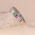 Silver Rainbow Extension Bracelet