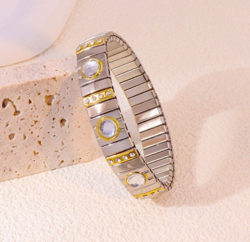 Silver Gold Bracelet