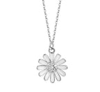 Beautiful Flower Sterling Silver Necklace