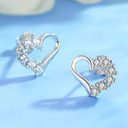 Heart Shape Sterling Silver Earring