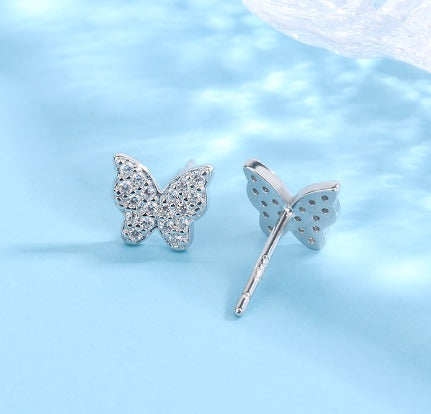 Sterling Silver Butterfly Earring
