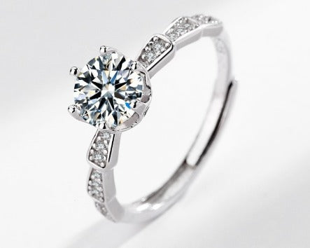 Sterling Silver Solitaire Design Ring