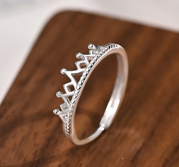 Sterling Silver Crown Ring