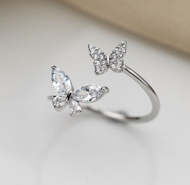 Sterling Silver Butterfly Ring