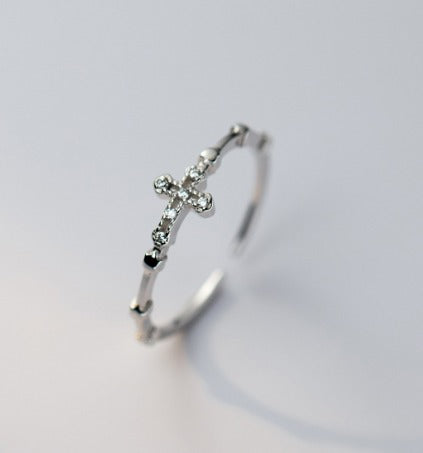 Sterling Silver Cross Ring
