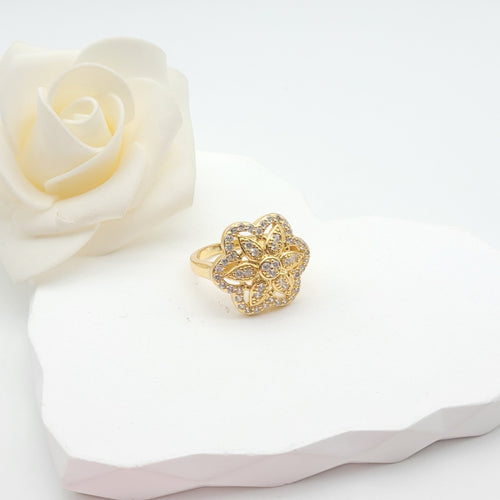 Shimmering Flower Ring