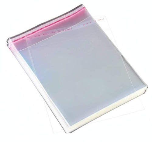 Clear Self-Adhesive Plastic Book Covers, , Pack of 100 : C5:180+{230+40}MM Transparent Protective School Book Wrapping Film
