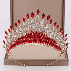 KODENG Trendy Silver Color Rhinestone Crystal Queen Big Crown Bridal Wedding Tiara Women Beauty pageant Bridal Hair Accessories Jewelry