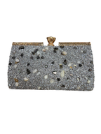 Shimmering Stone Clutch Bag