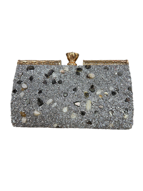 Shimmering Stone Clutch Bag