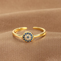 Diamond Evil Eye Ring