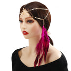 Pink Feather Headchain