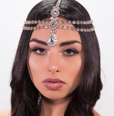 Large Crystal Piece Headchain