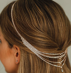 Diamond Plain Drape Headchain