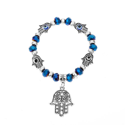 Evil Eye Blue Diamond Bracelet