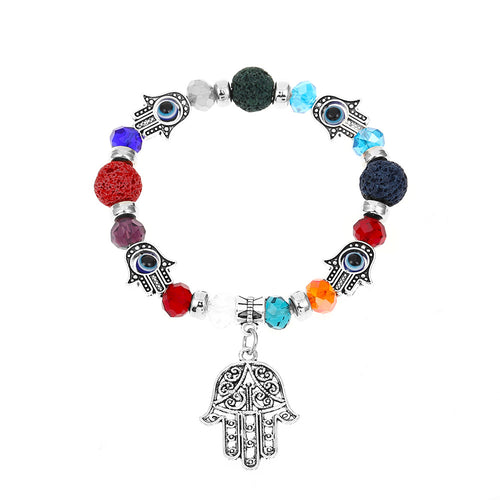 Evil Eye multi–Gem Bracelet