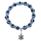 Evil Eye Turtle Charm Bracelet