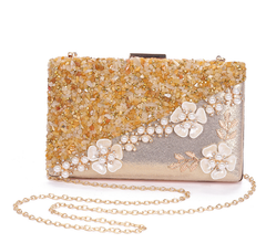 Bedazzling Yellow Diamond Clutch Bag