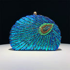 Shimmering Leaf Clutch Bag