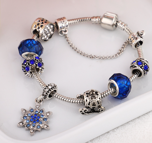 Blue Charm Bracelet